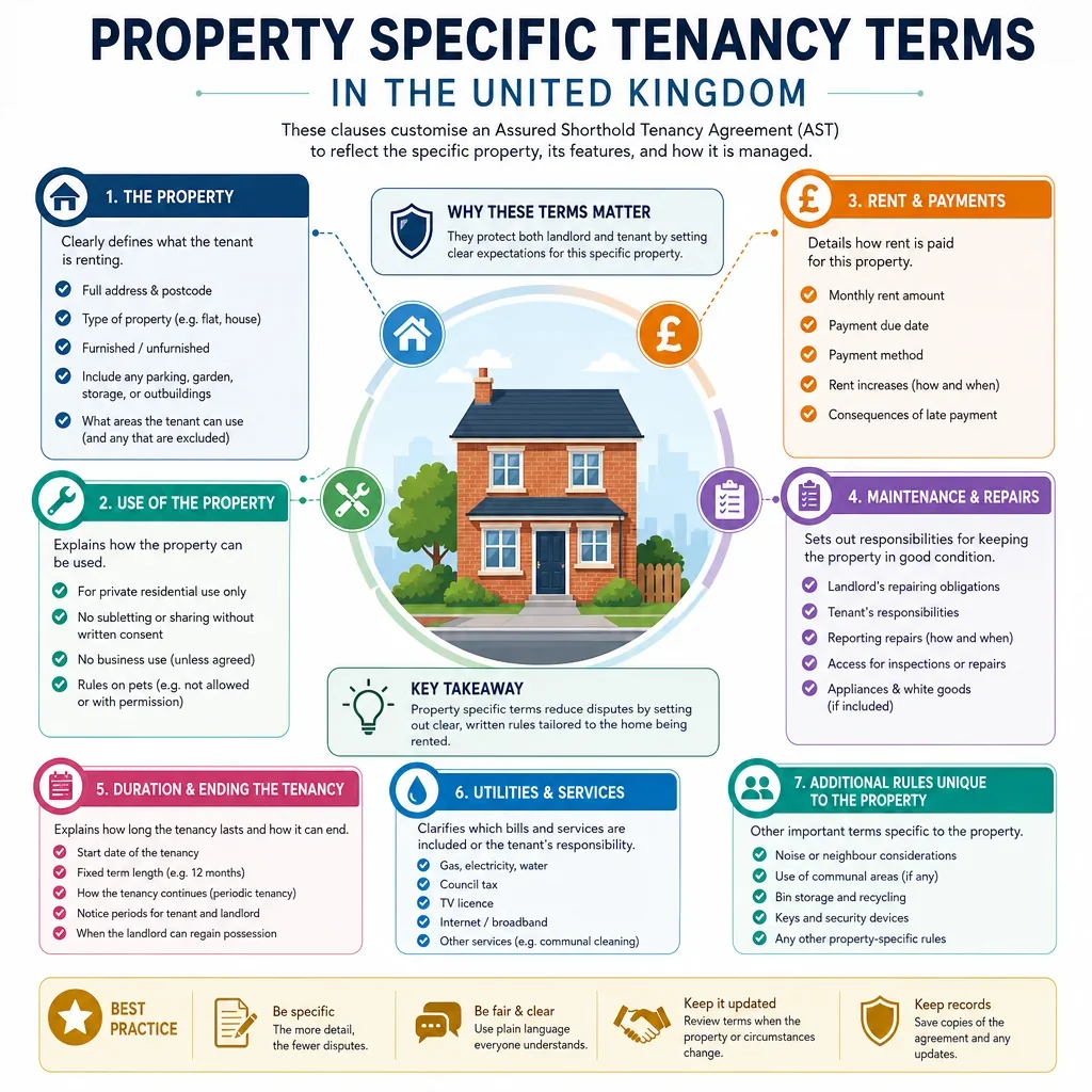 Property Specific Tenancy Terms