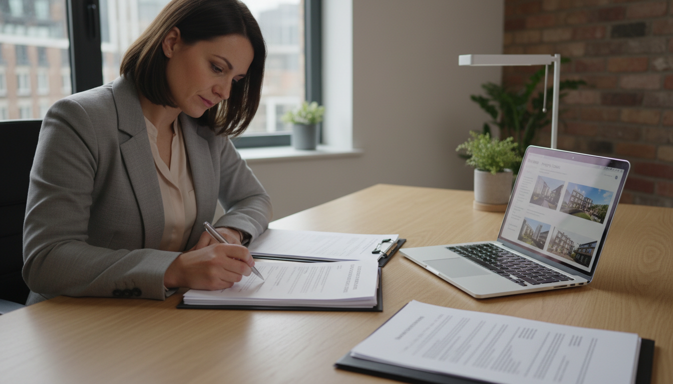 Tenant signing tenancy agreement