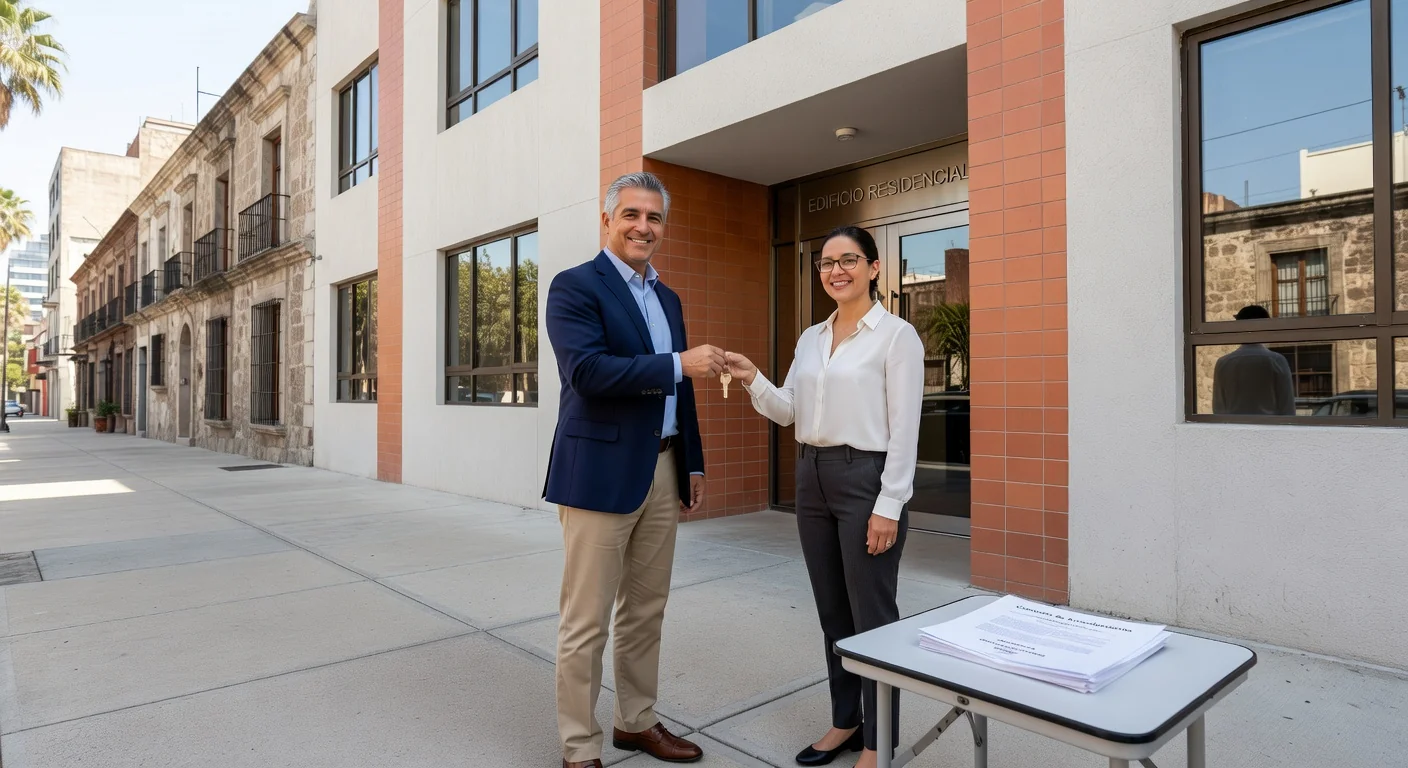 Key handover in apartment