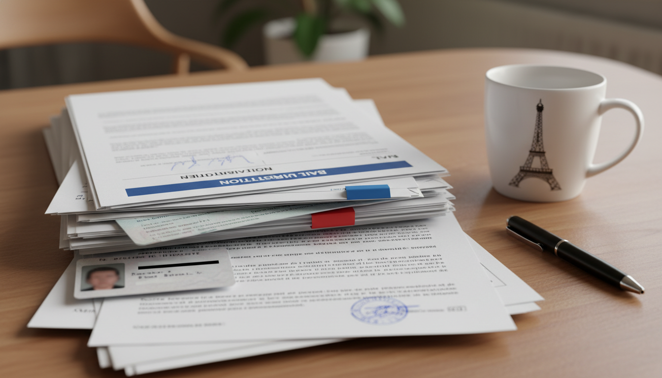 Stack of legal tenancy papers