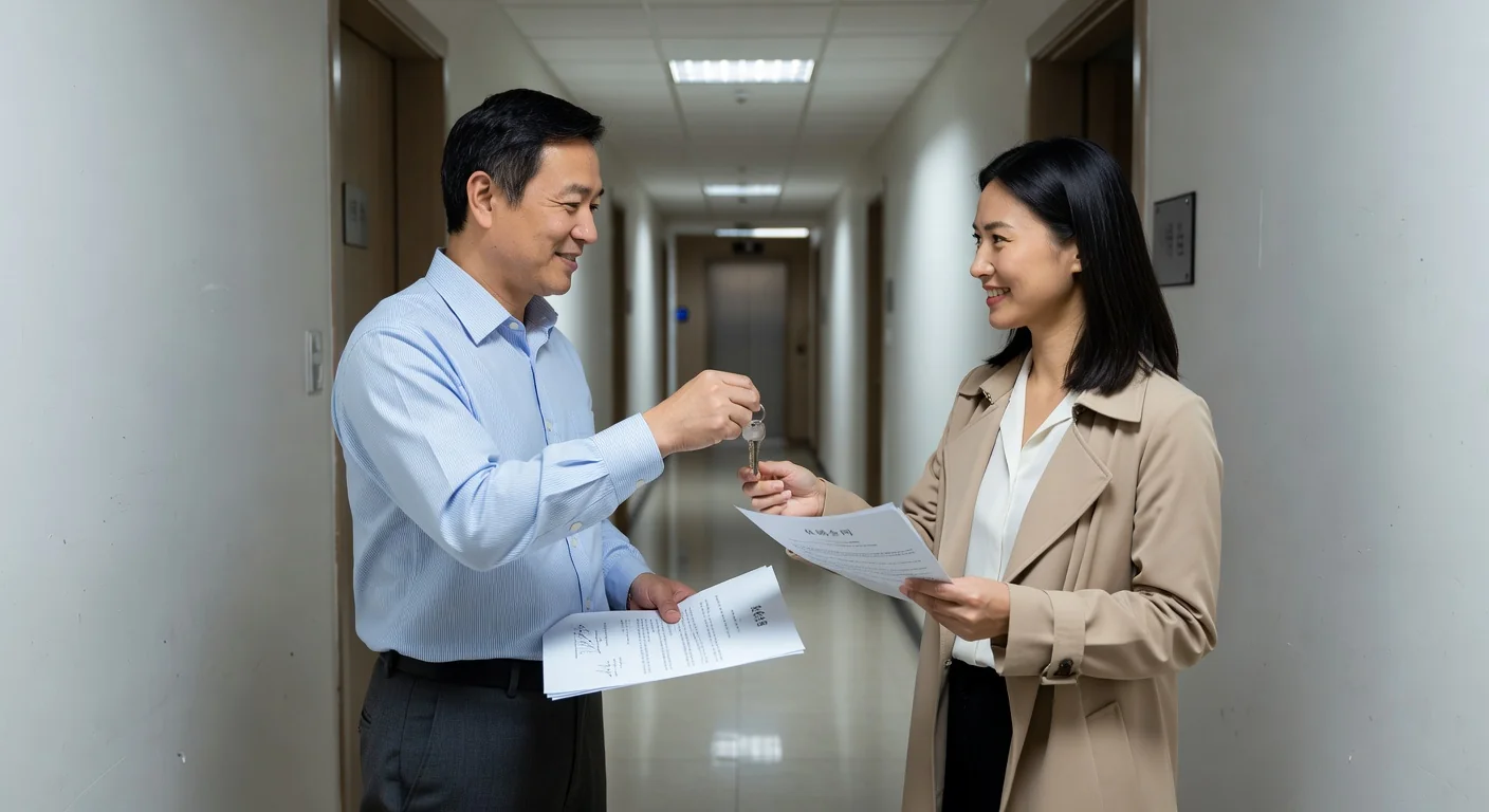 Handing over lease keys