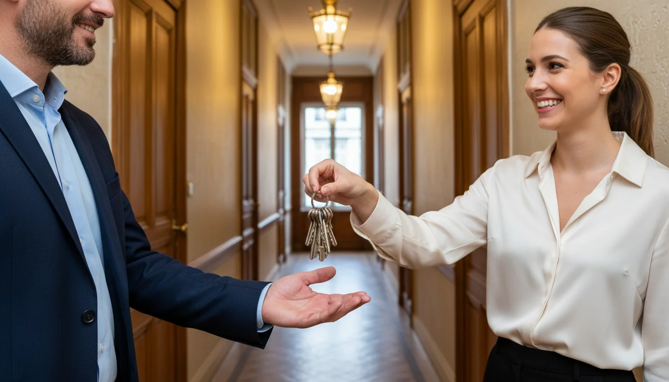 French apartment keys handover