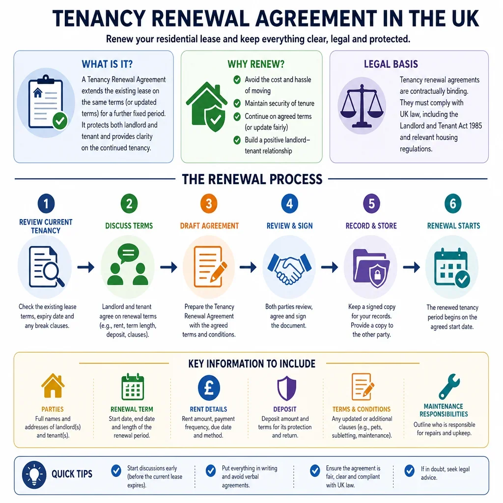 Information Needed for a Tenancy Renewal Agreement
