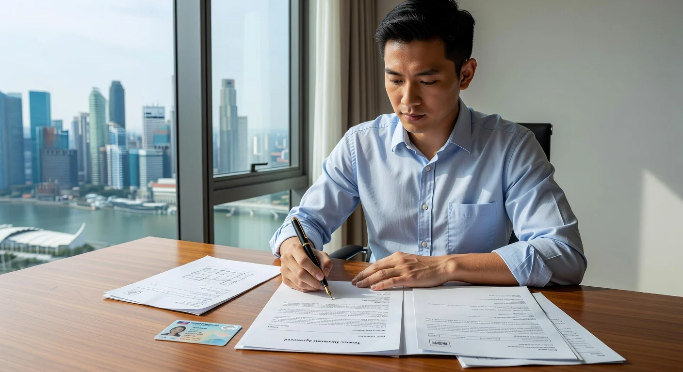 Person signing tenancy agreement