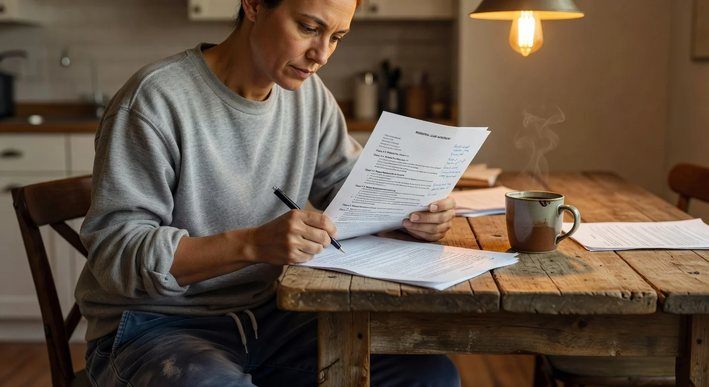 Reviewing lease agreement clauses