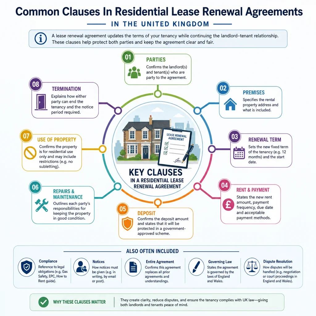Common Clauses in Residential Lease Renewal Agreements