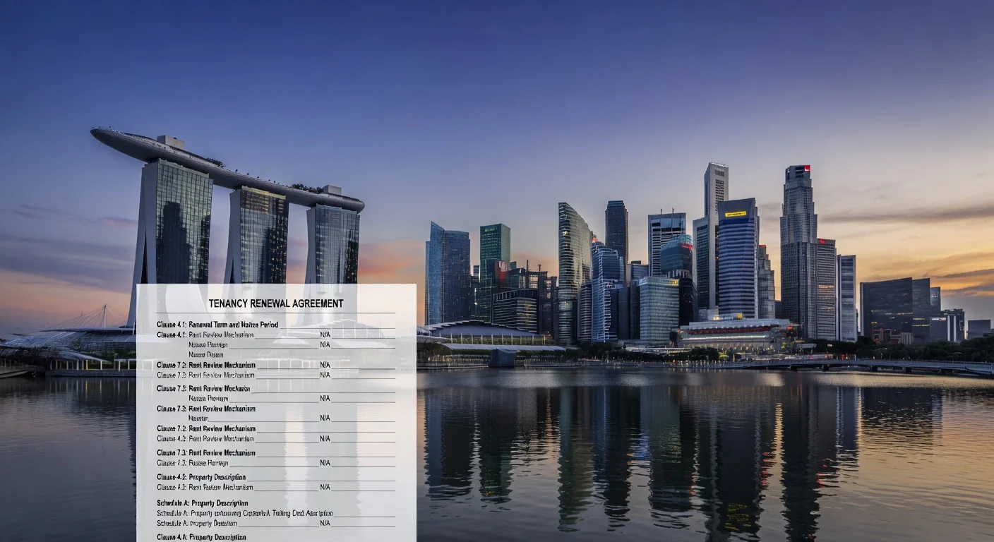 Singapore skyline with contract overlay