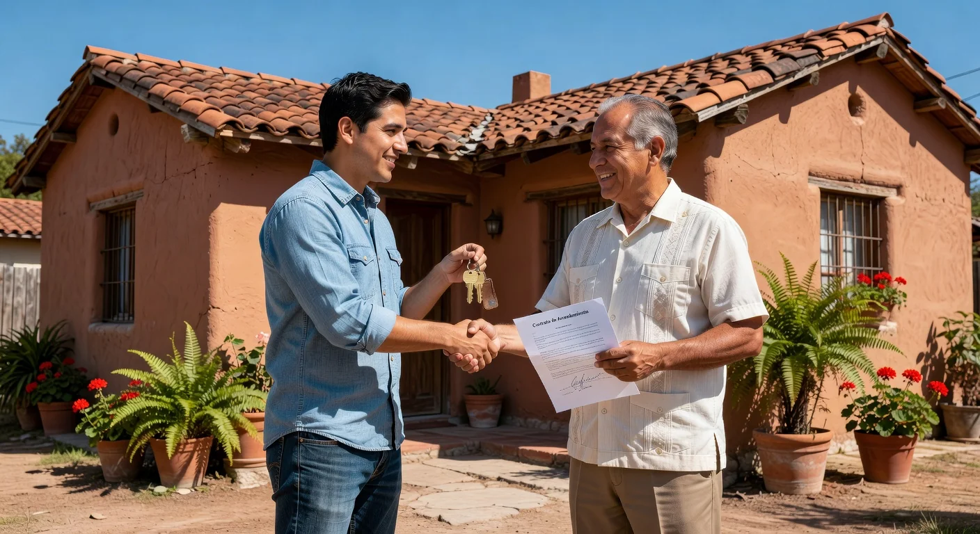 Handing over keys for renewed lease