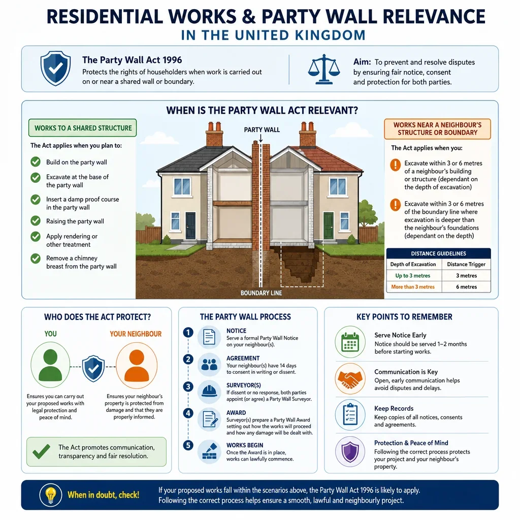 Residential Works and Party Wall Relevance