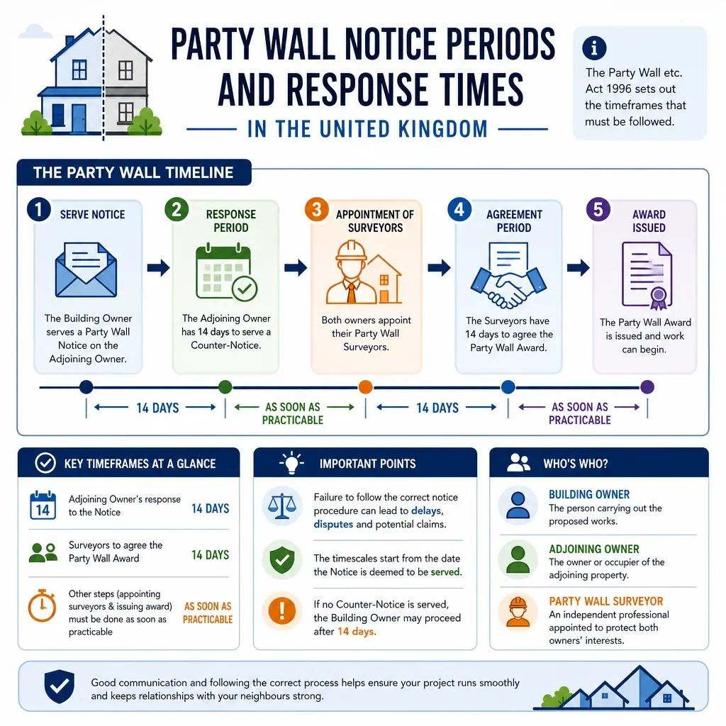 Party Wall Notice Periods and Response Times