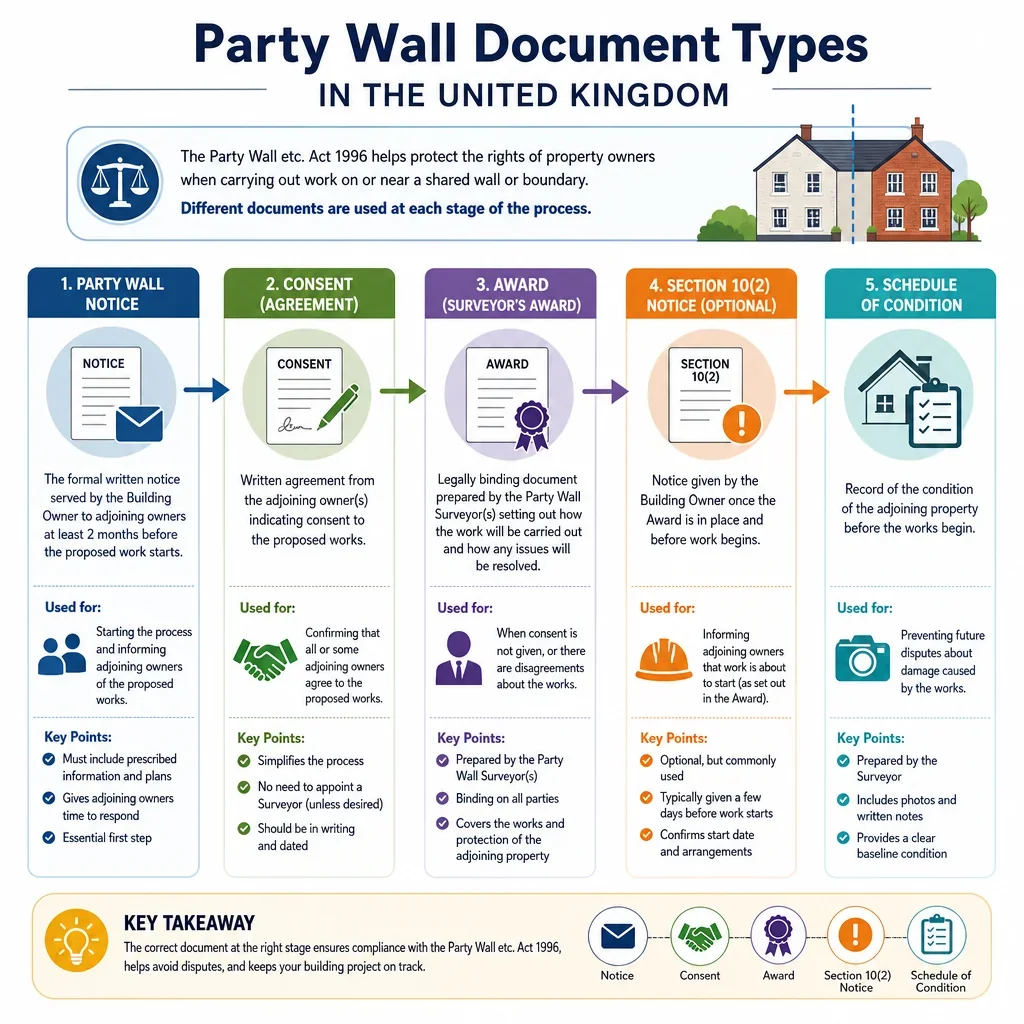 Party Wall Document Types