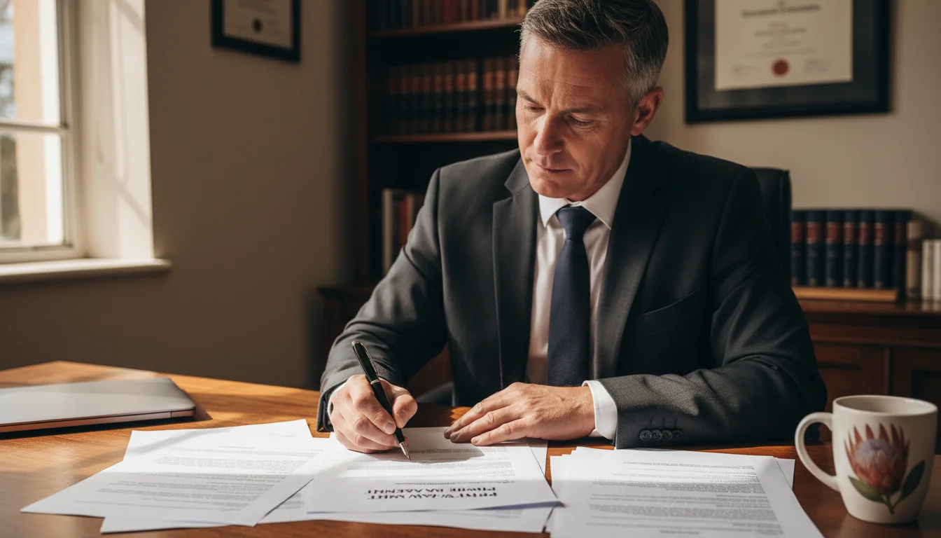 Drafting party wall agreement document