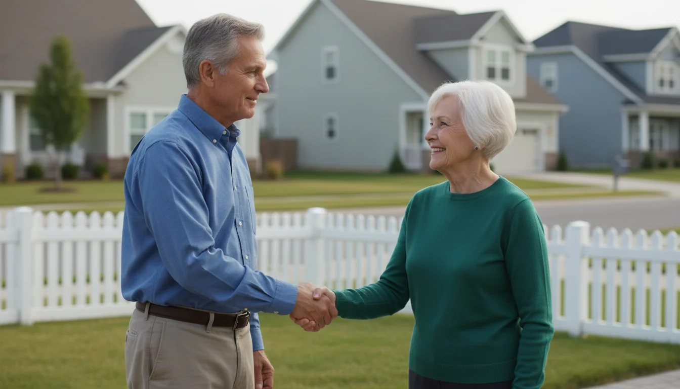 Handshake resolving property dispute