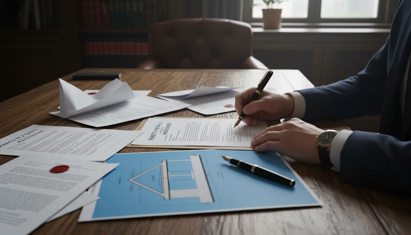 Legal documents for wall construction