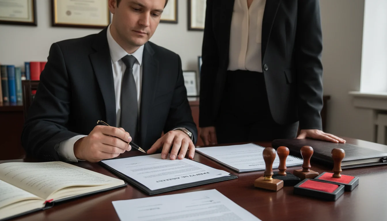 Signing party wall agreement contract