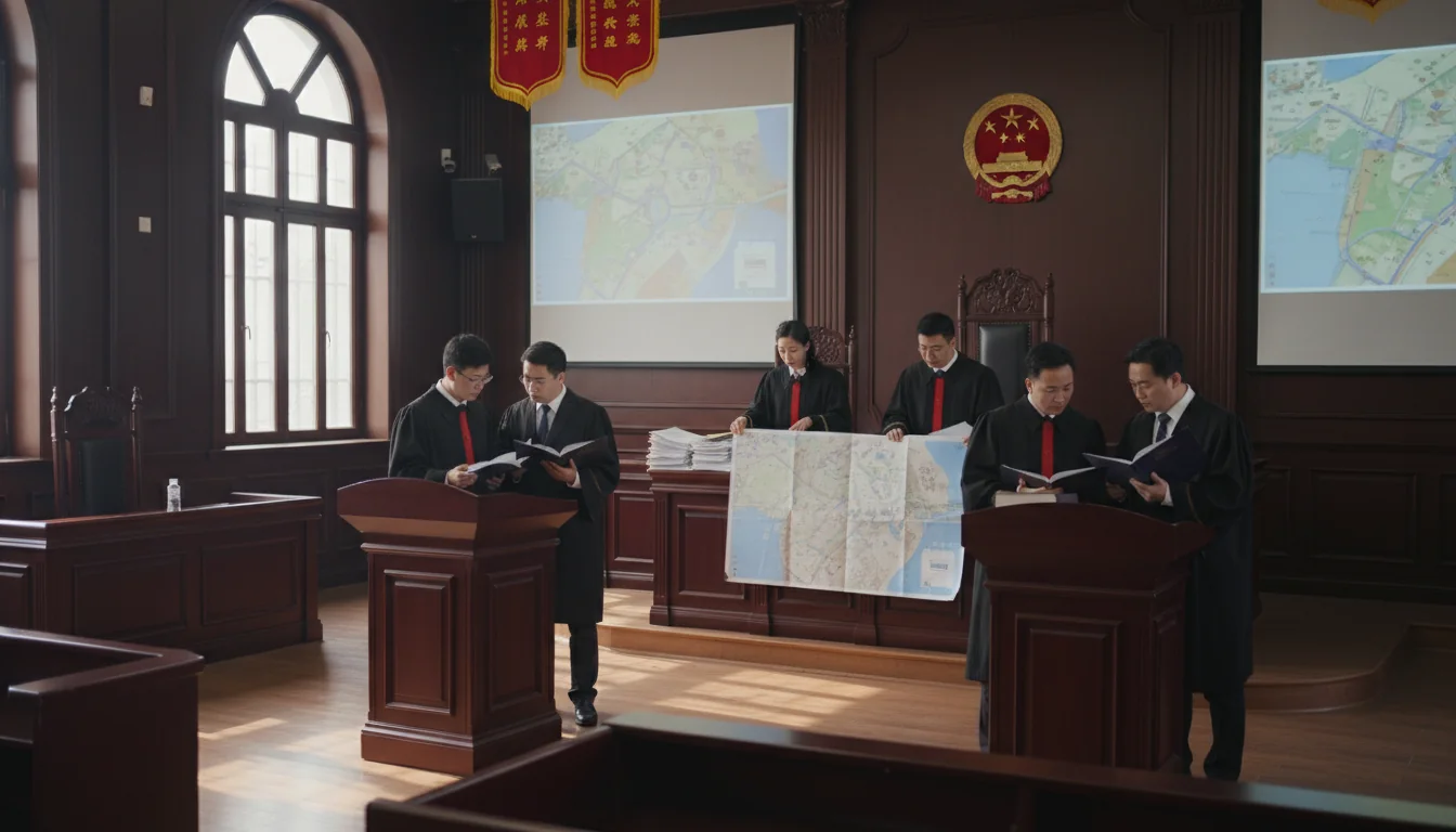 Chinese court with property case