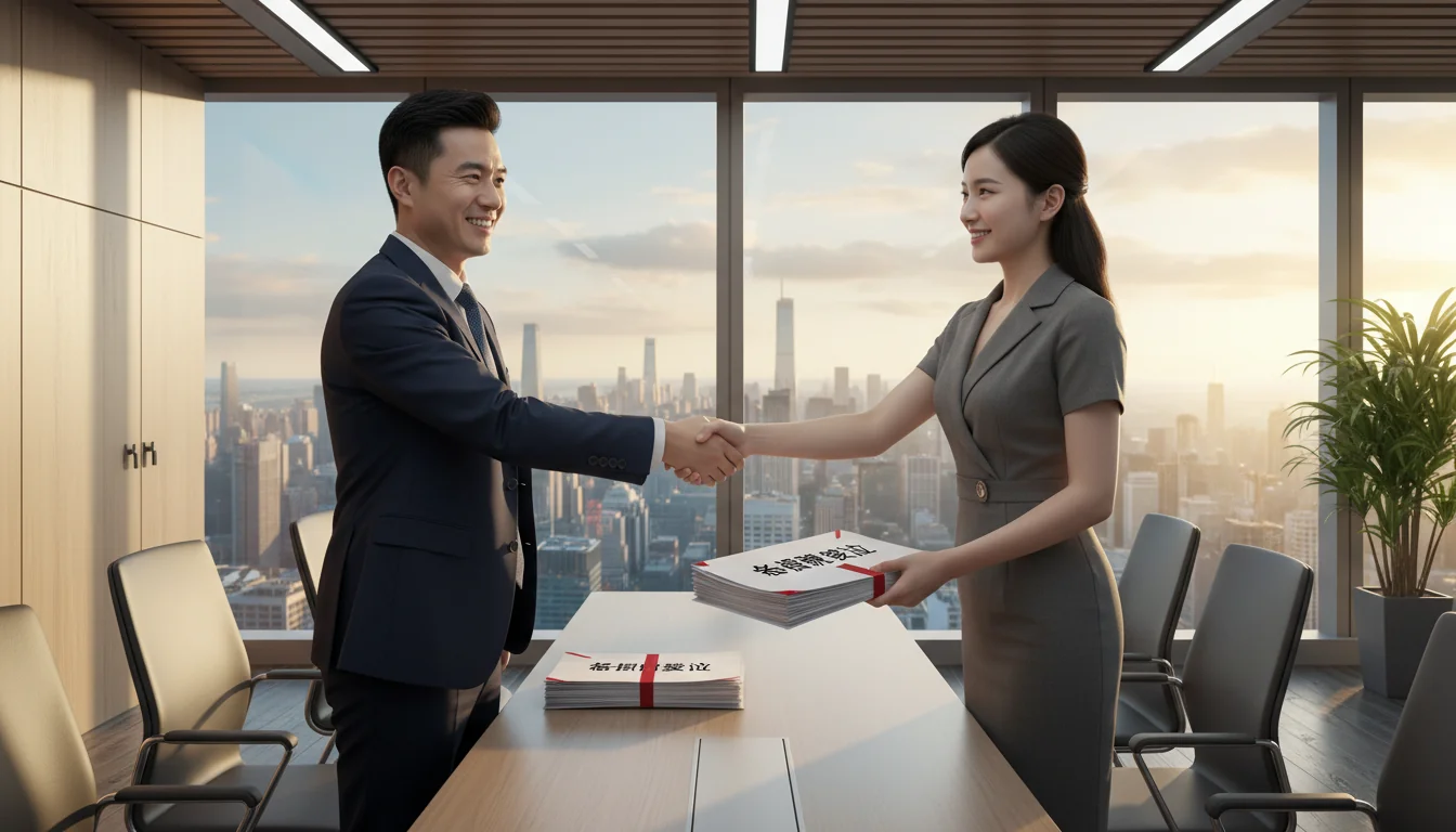 Chinese legal contract signing