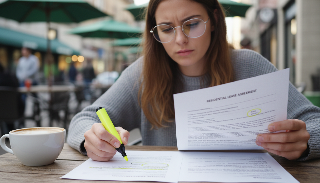 Reviewing rental contract terms