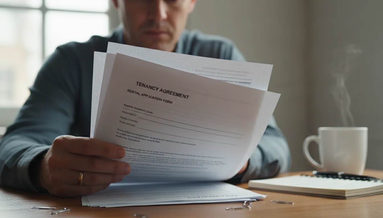 Reviewing tenancy agreement documents