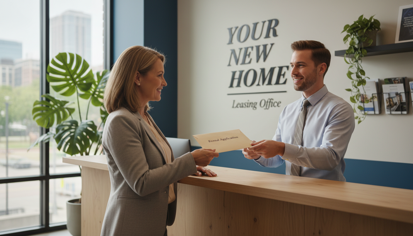 Submitting application to rental agent