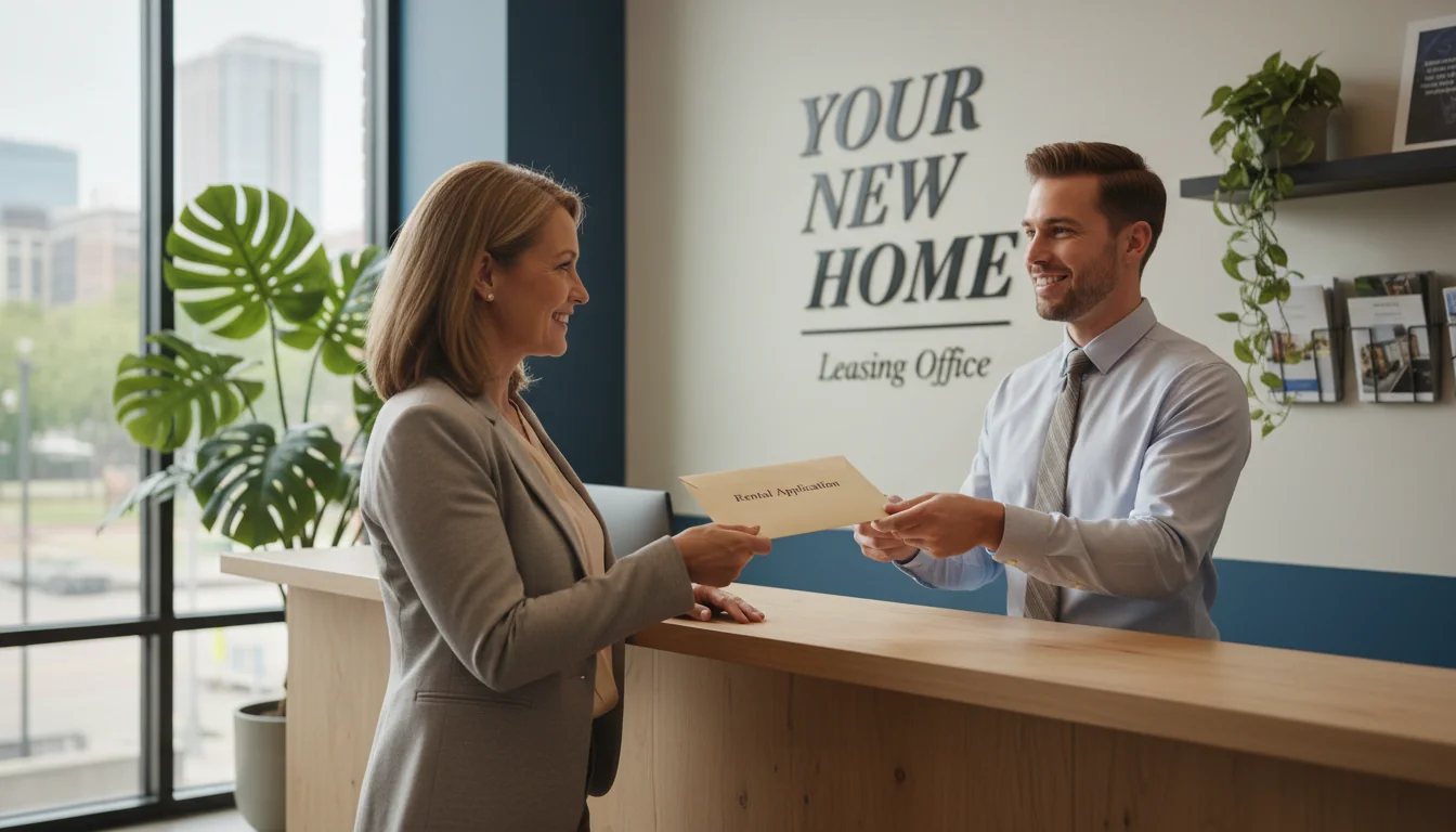 Submitting application to rental agent