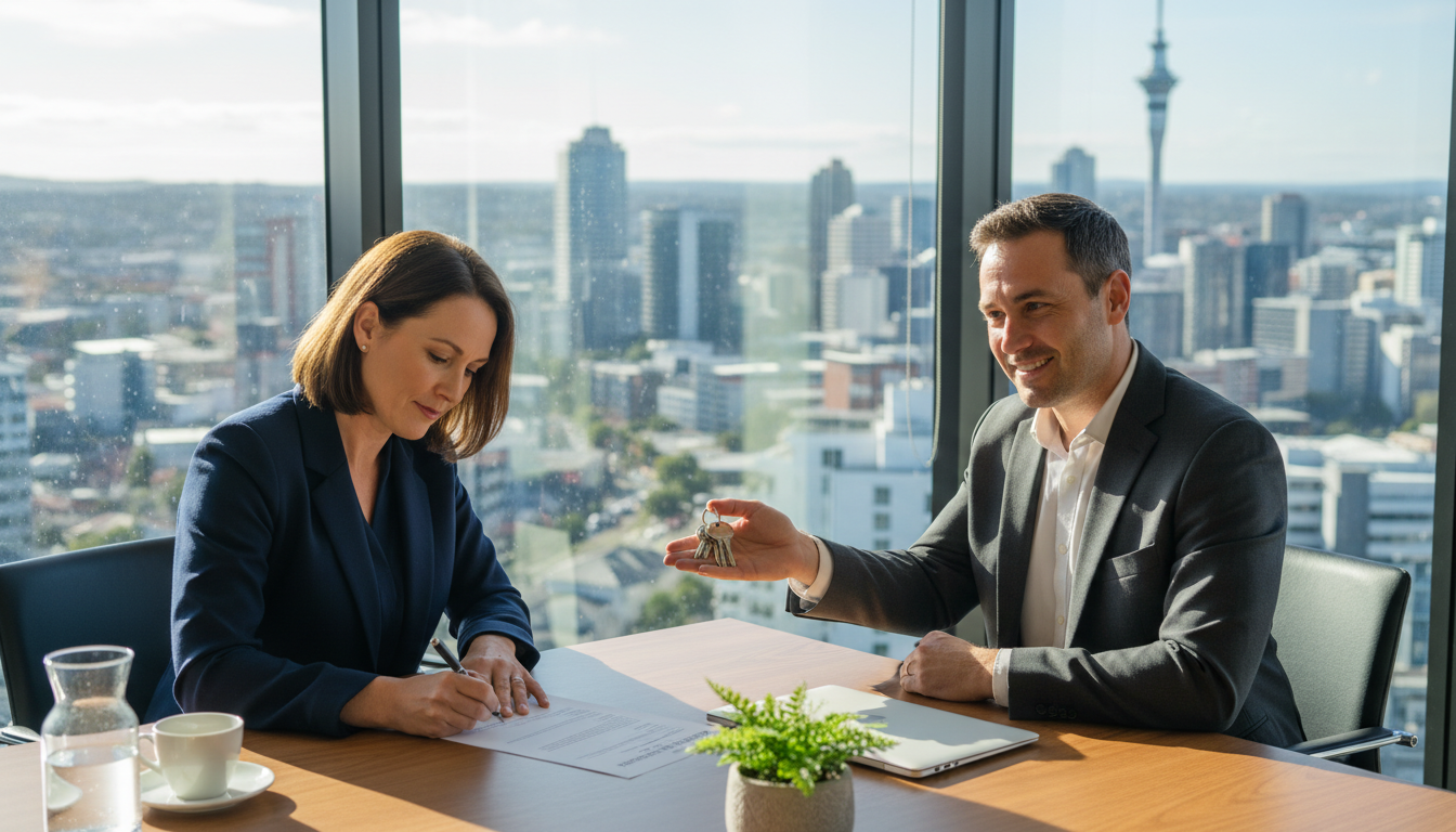 Signing tenancy agreement