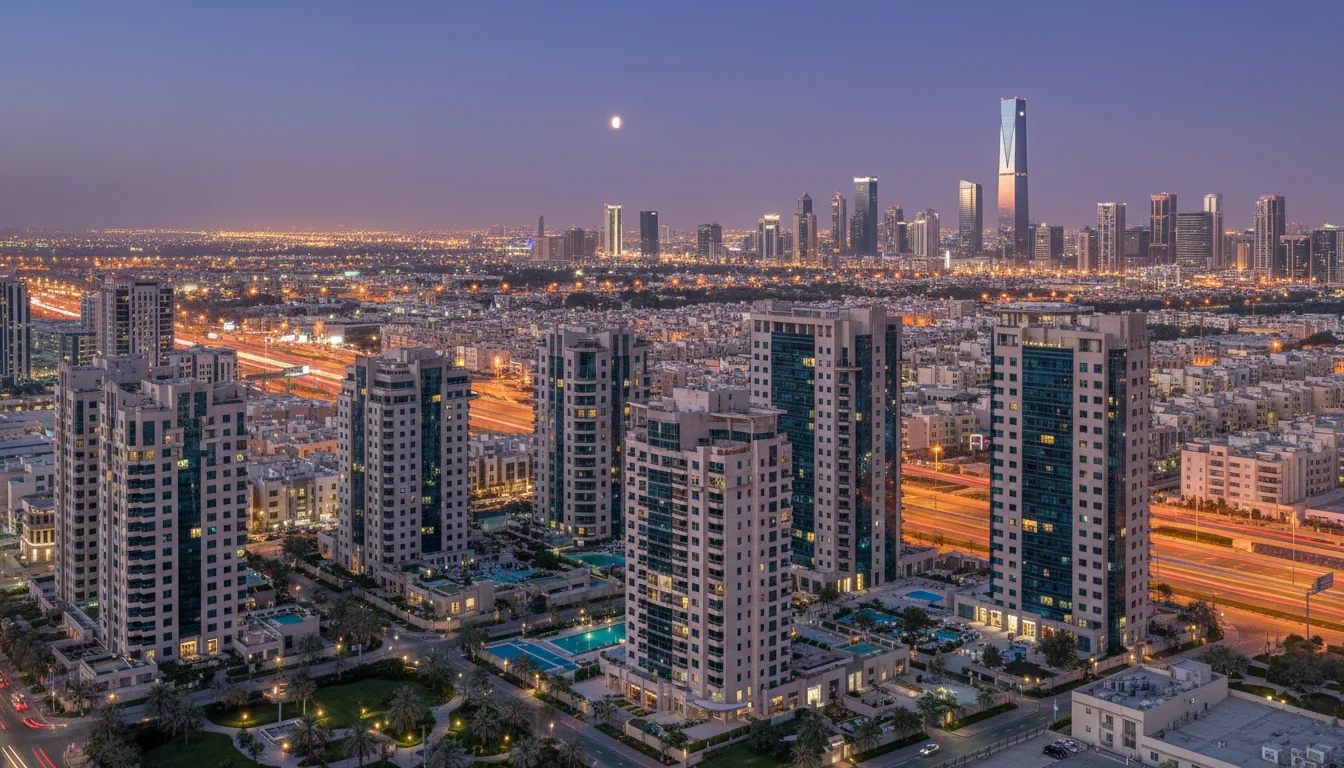 Riyadh city residential skyline
