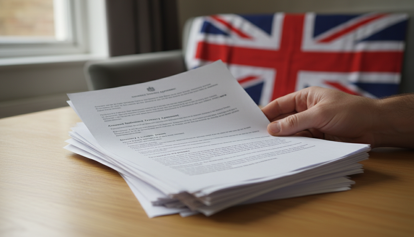 Reviewing UK tenancy legal papers