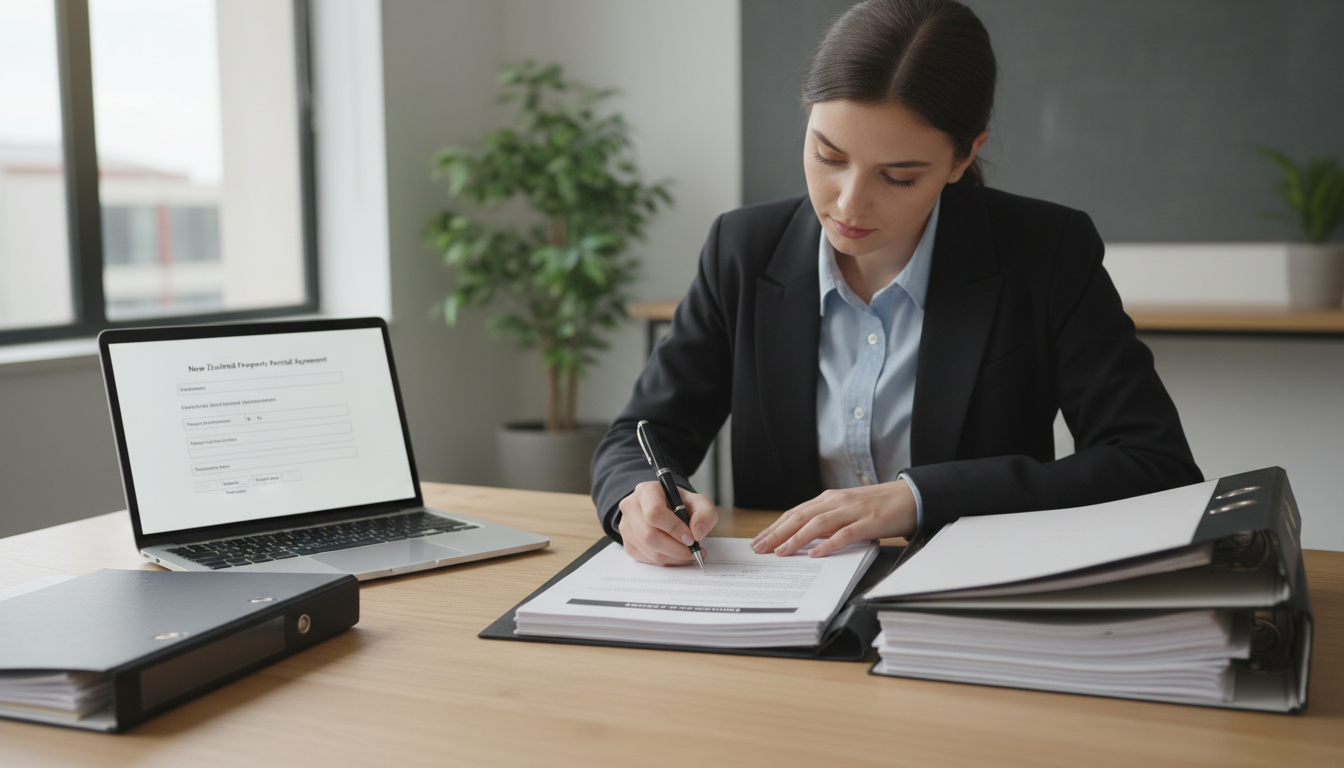 Person signing tenancy contract