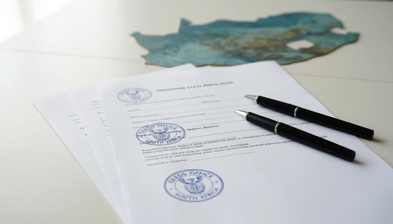 Stack of legal lease documents