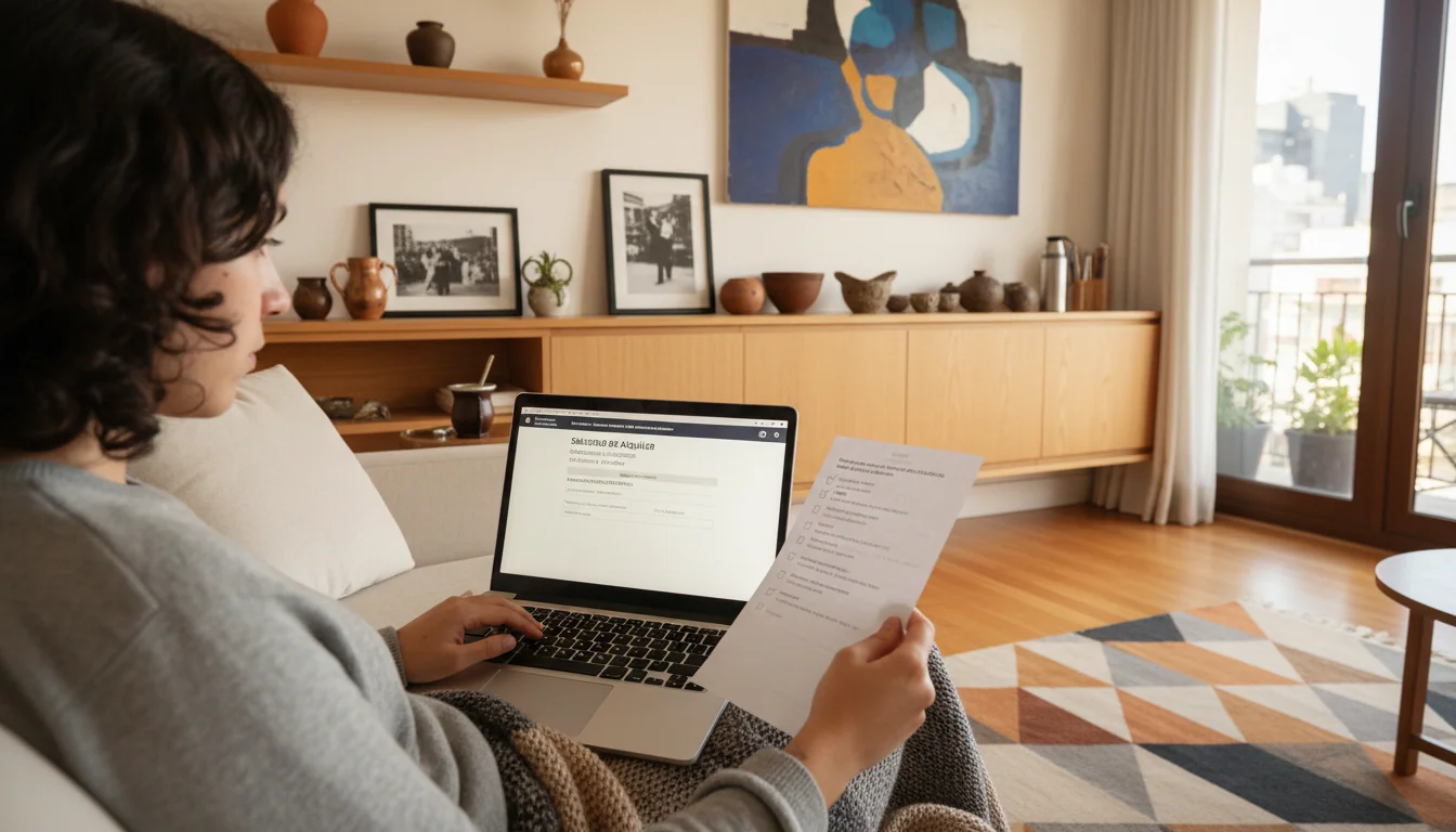 Adult reviewing tenancy application