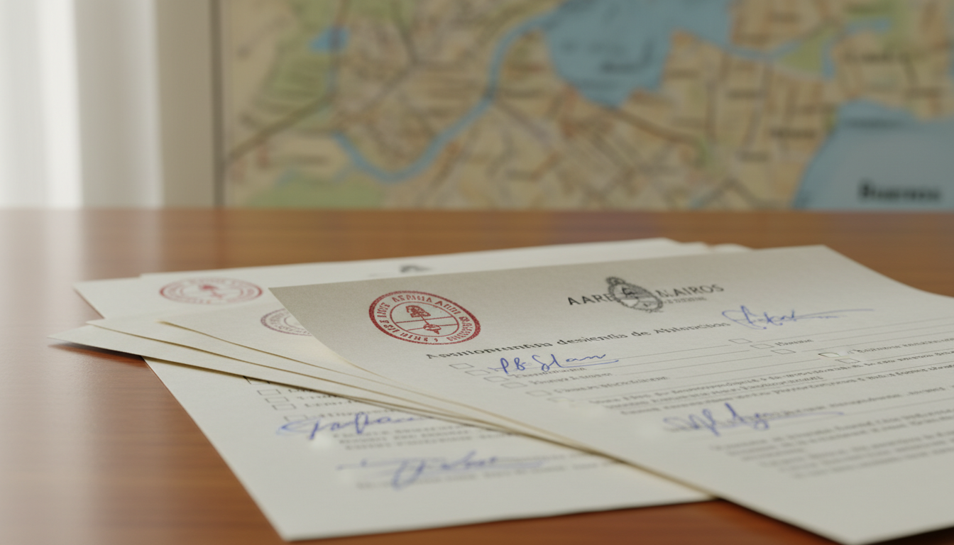 Stack of legal rental documents