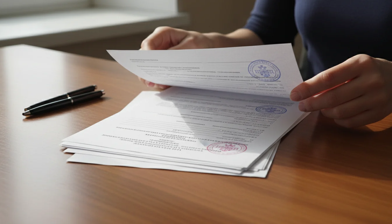 Stack of Russian legal papers