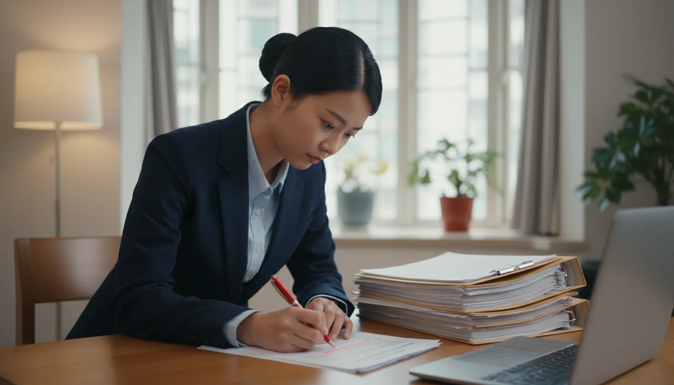 Reviewing tenancy application form