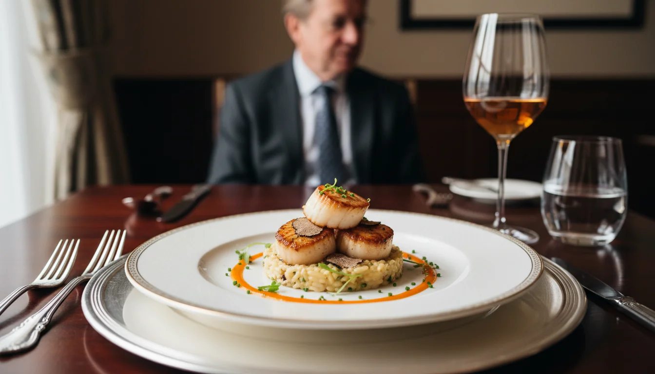 Final plated perfect dish presentation