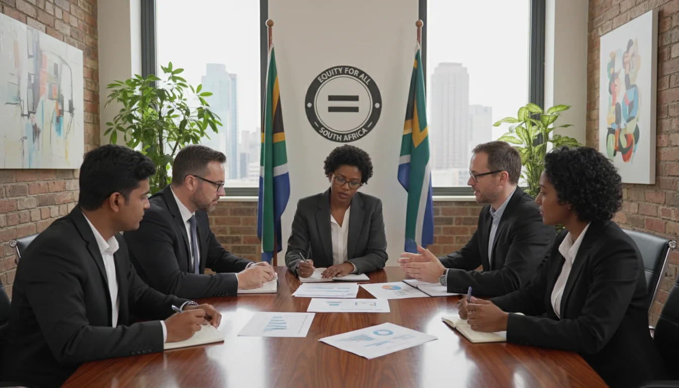 Diverse adults in South African workplace