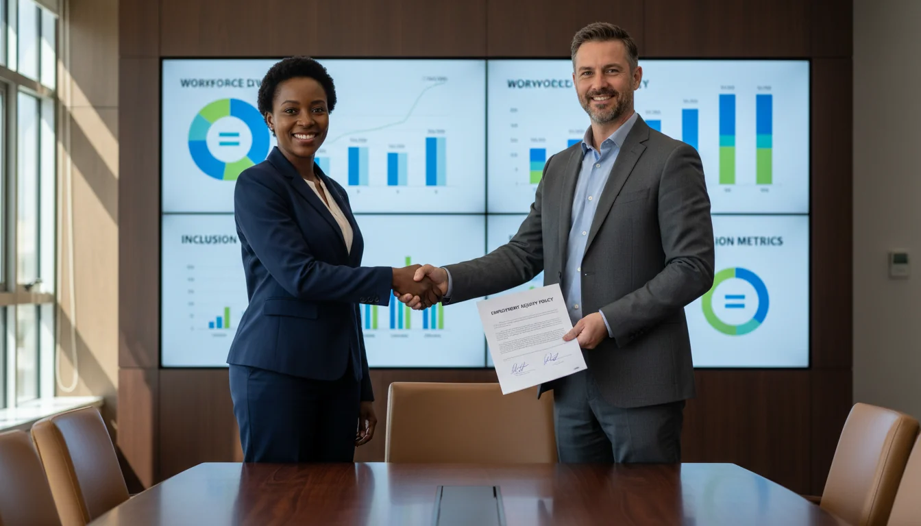 Signing employment equity agreement