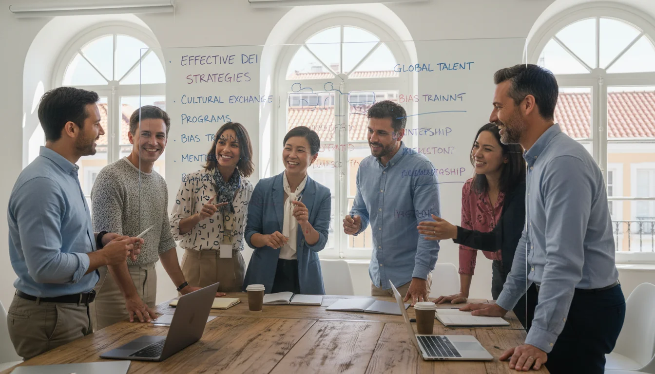 Inclusive team brainstorming ideas together