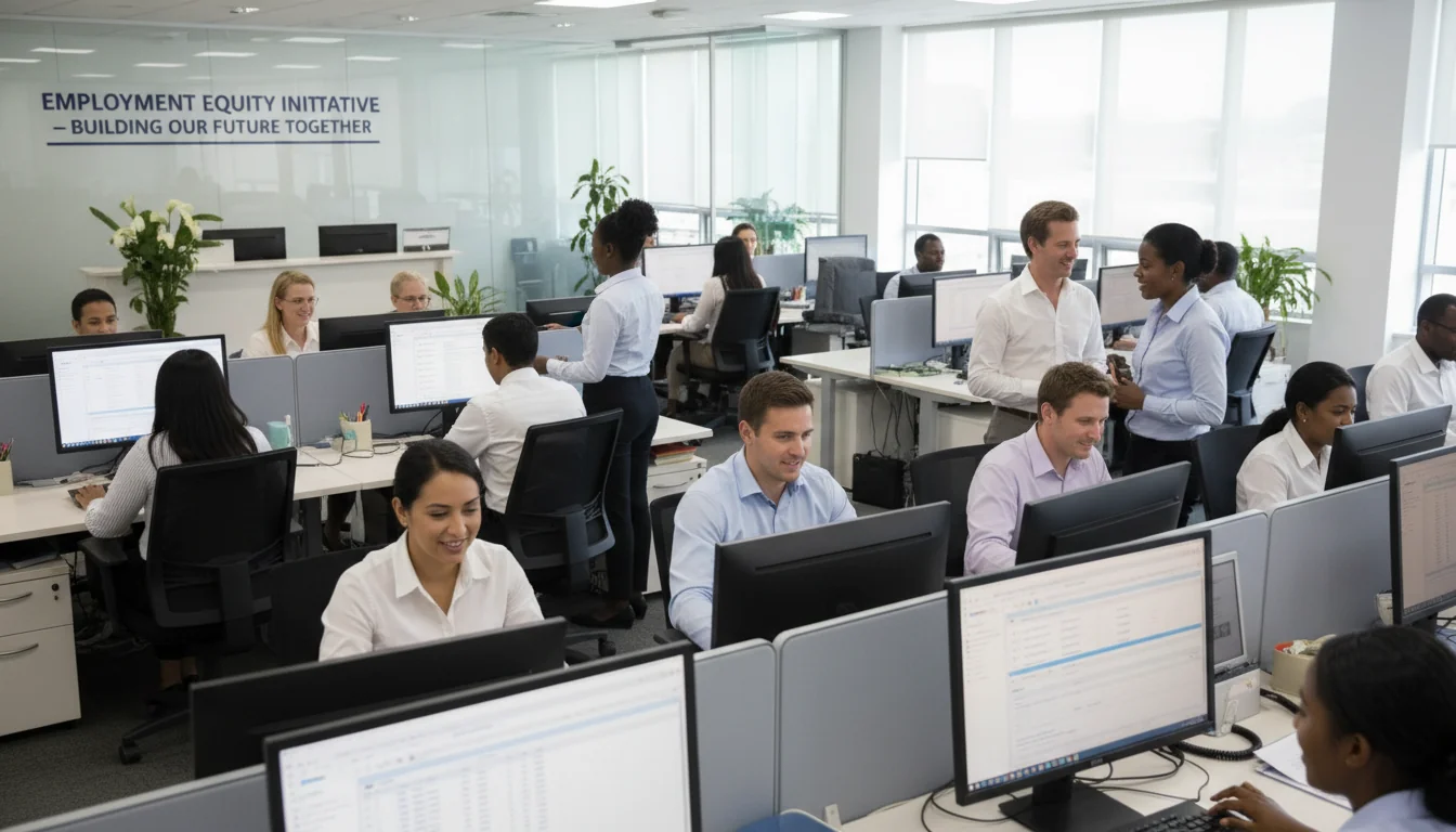 Balanced diverse workforce in workplace