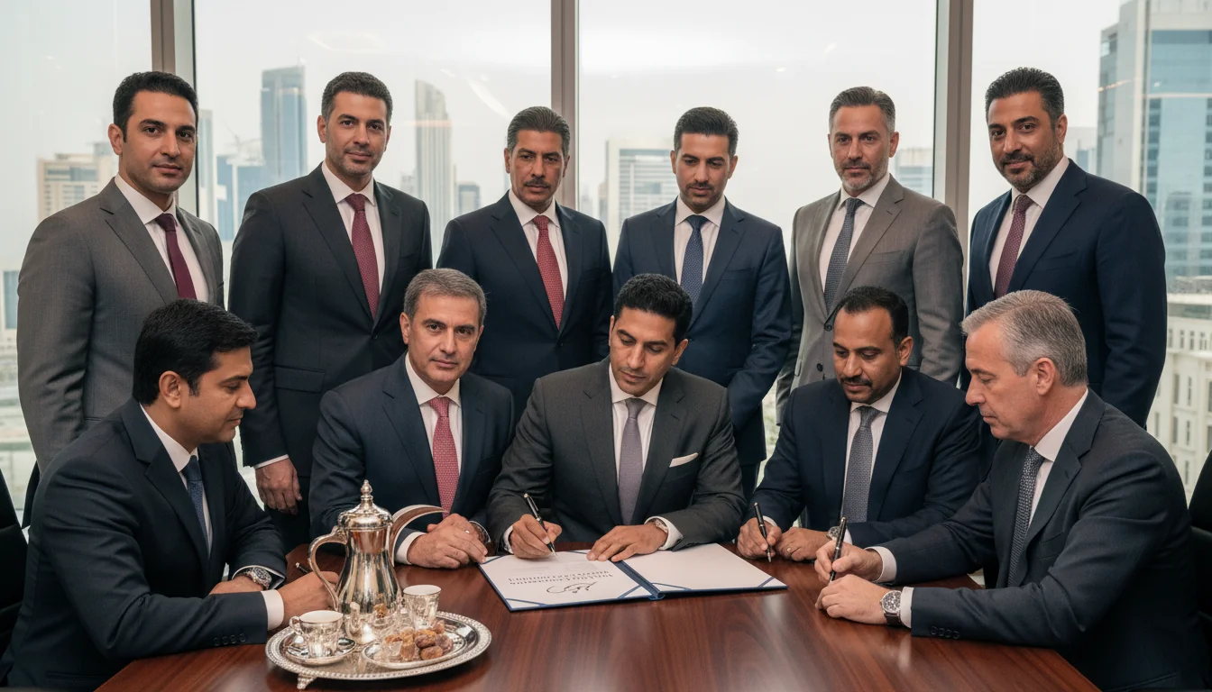 UAE business leaders signing inclusion policy agreement