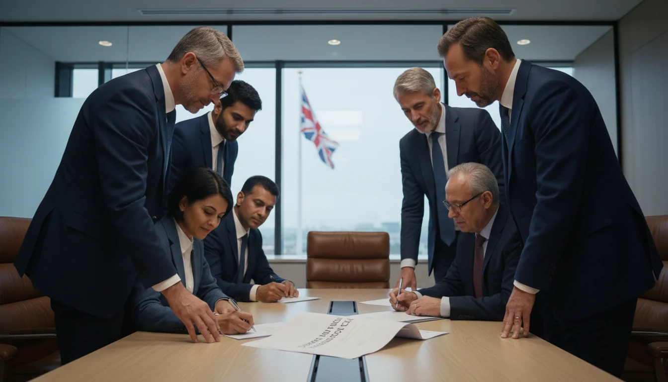 UK corporate leaders signing inclusion policy