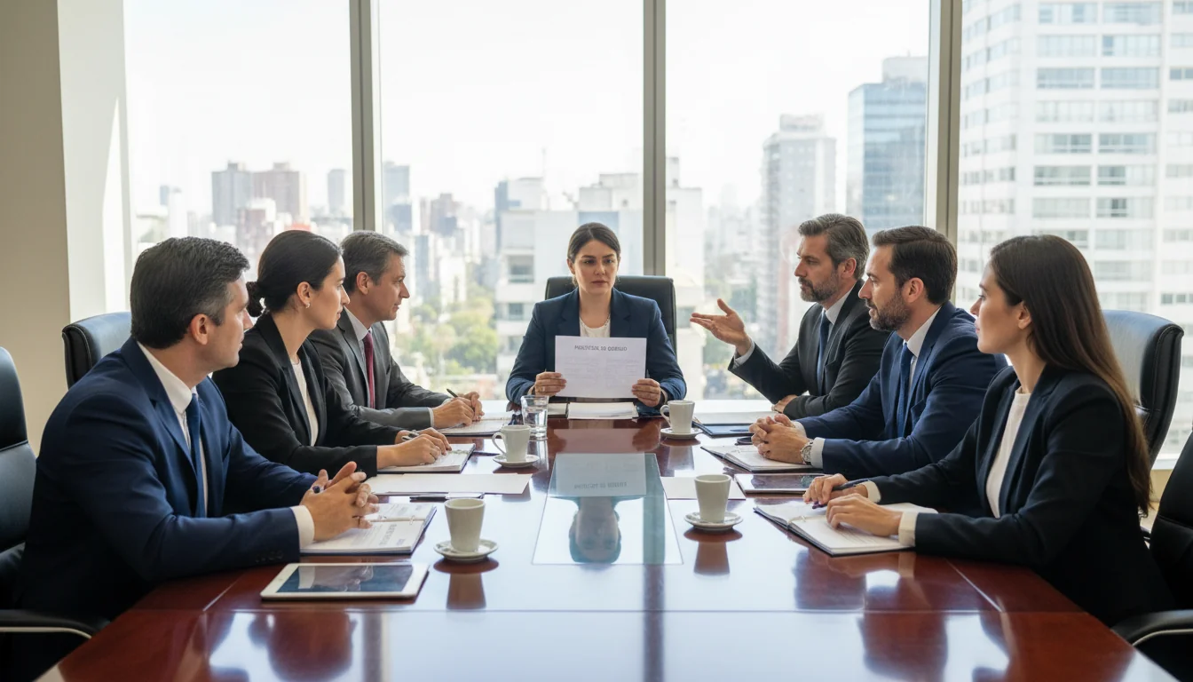 Inclusive team meeting in Argentine office