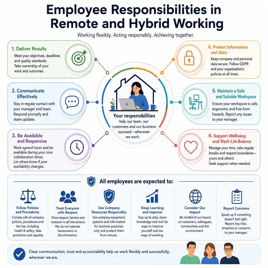 Employee Responsibilities in Remote and Hybrid Working