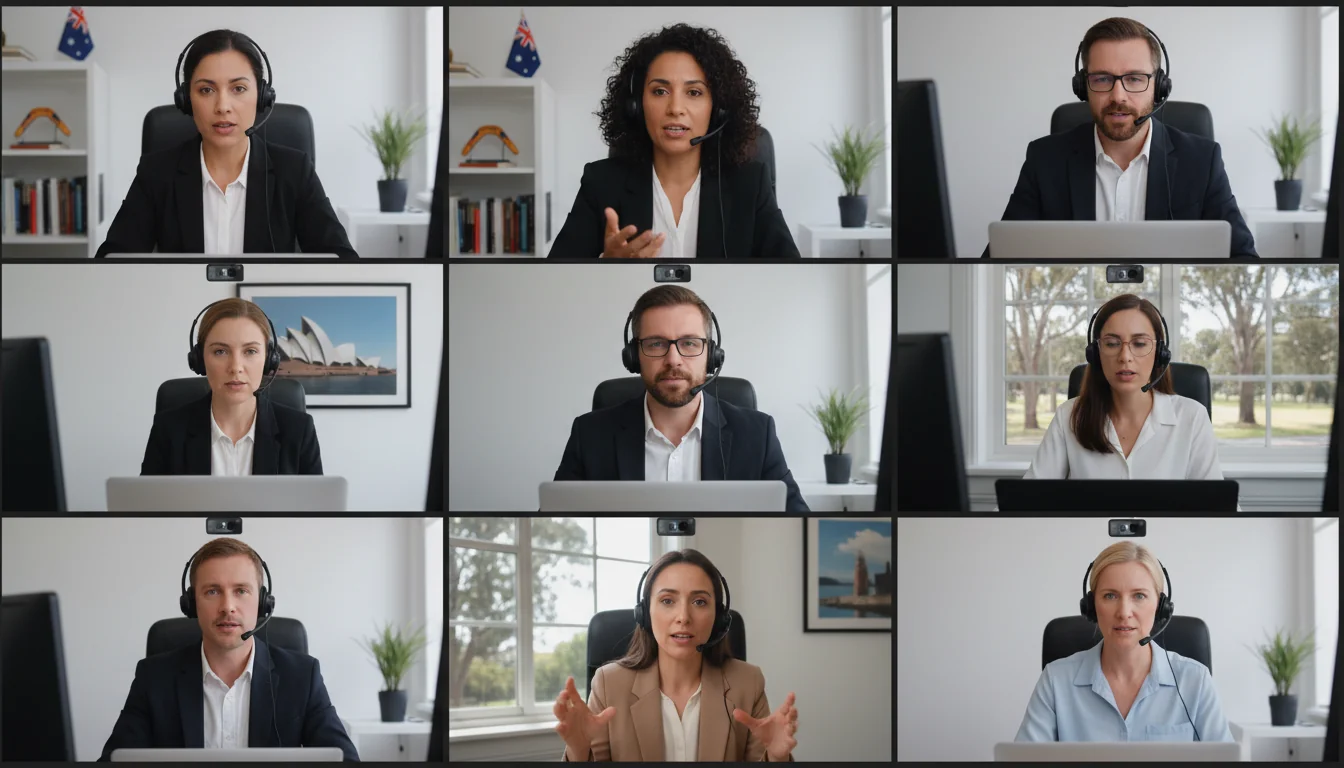 Team video conference call