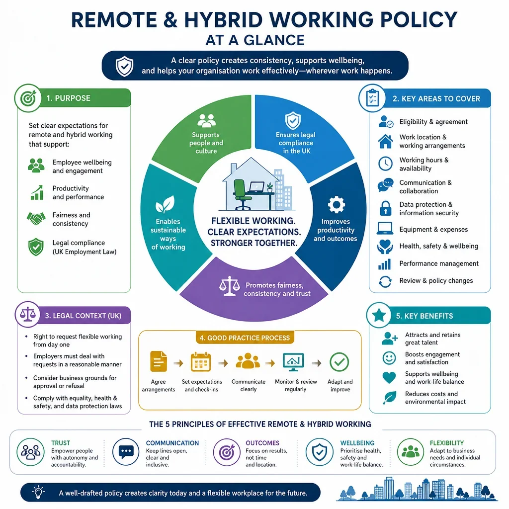 Remote and Hybrid Working Policy Clause Library