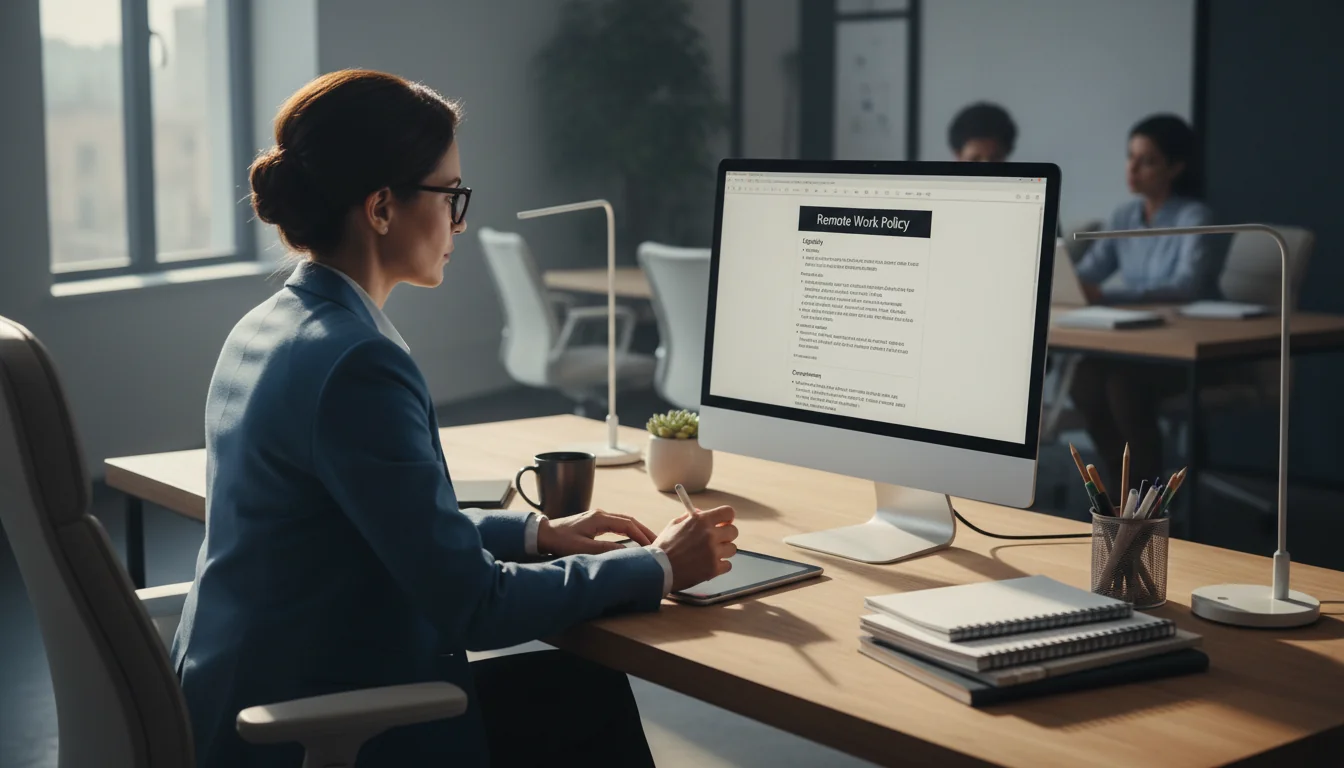 Manager setting remote work policy