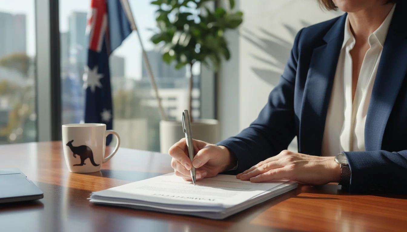 Australian corporate policy documents signing