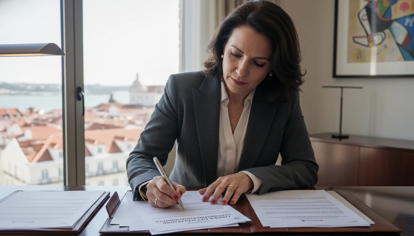 Signing telework policy document
