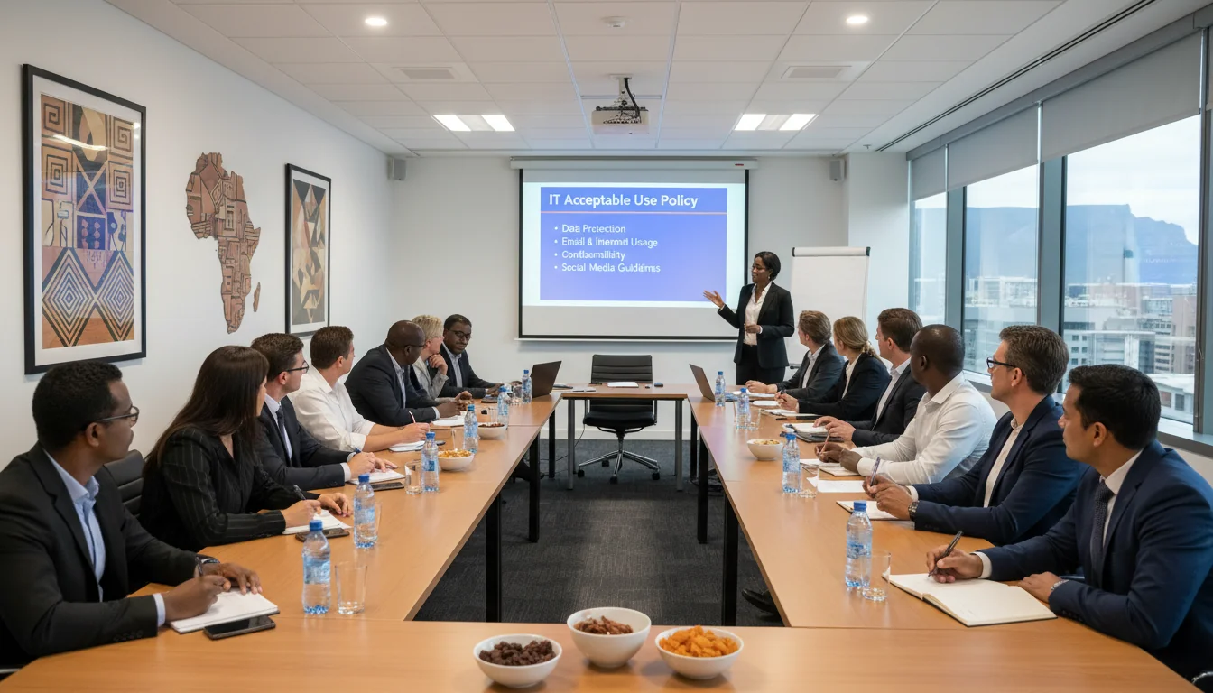 Team training on IT policy compliance