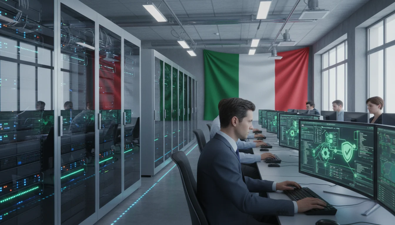 Secure corporate IT network in Italy